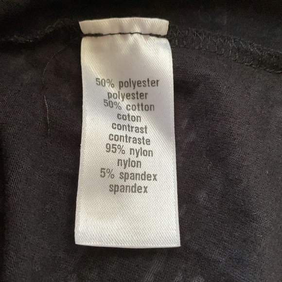 ❤️MAURICES Black 'Glam Rock' Burn Out Tee Shirt Top Size Small - Picture 9 of 11